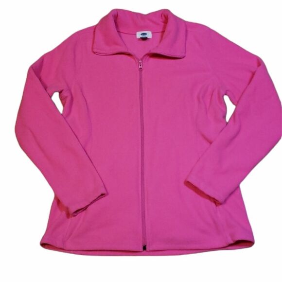 Old Navy Full Zip Freeze Jacket, pink sweater, small - Picture 1 of 5